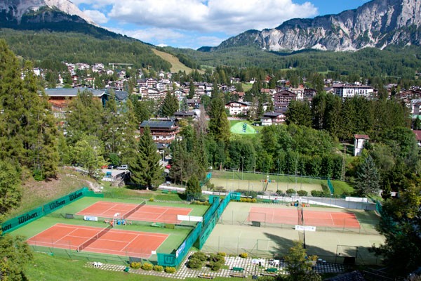 I campi del Tennis Country Club Cortina 